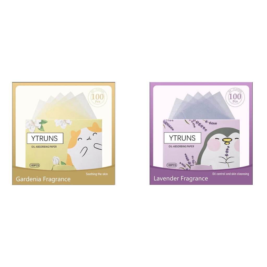 Oil Blotting Sheets 100pcs – Green Tea, Rose & Bamboo Charcoal