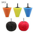 Automobile Hub Polishing Sponge with 2 Grinding Heads, Ideal for Metals, Plastic, Conical Shaped Wheels Oasis Select A3