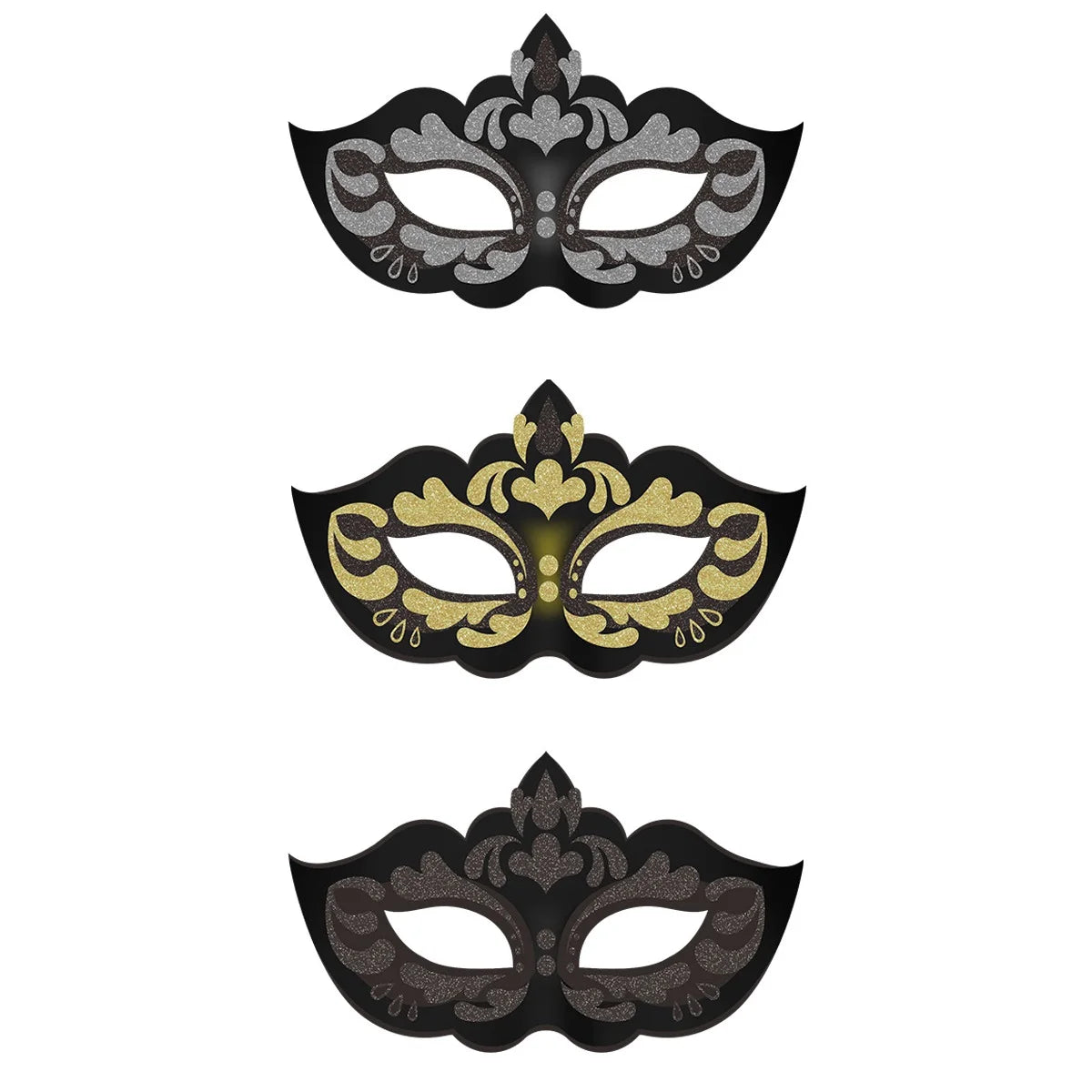 Half Face Mask Glittering Masquerade PartyMasks Role Play Nightclub Half Face Eye Maskween Party for Fancy Dress Christmas Party Oasis Select