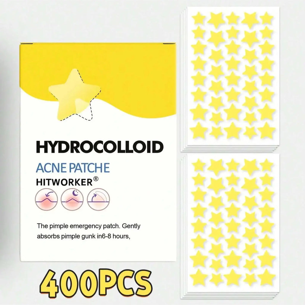400/200 pieces/box yellow star shaped face acne patch, mild and non irritating hydrogel acne patch, necessary to cover acne Oasis Select 400pcs