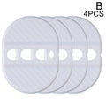 4Pcs Carbon Fiber Door Lock Covers | Peel & Stick Car Protectors