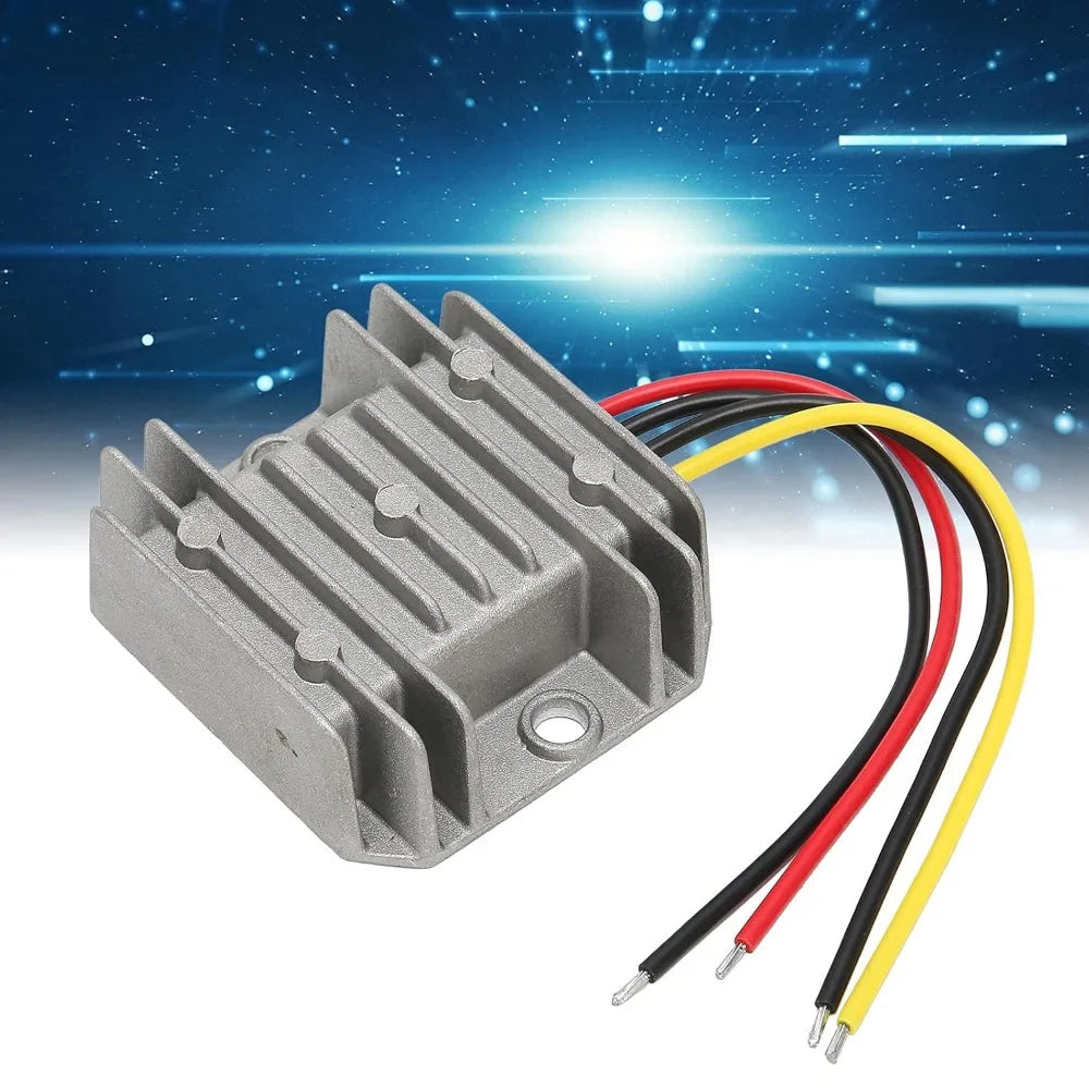 DC Voltage Reducer 36V/48V Step Down to 12V 10A 120W Converter High-Efficiency Synchronous Buck Regulator with IP67 Waterproof Oasis Select