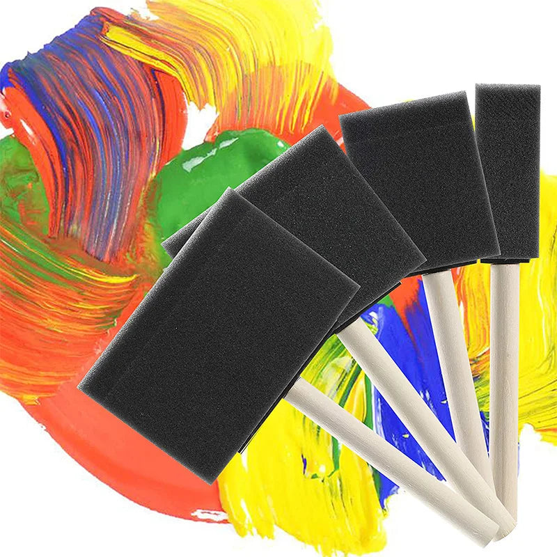 20Pcs Foam Paint Brushes, 1”, 2”, 3" 4”, Sponge Brushes, Sponge Paint Brush, Foam Brushes for Painting, Staining, Paint Sponges Oasis Select