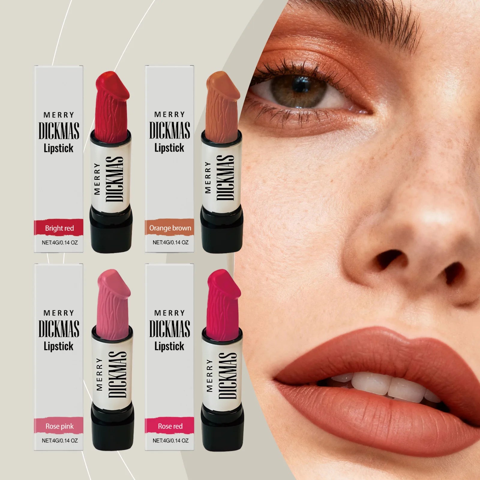 Multi-Color Matte Lipstick – Waterproof & Moisturizing 4g Matte Lipstick Oasis Select