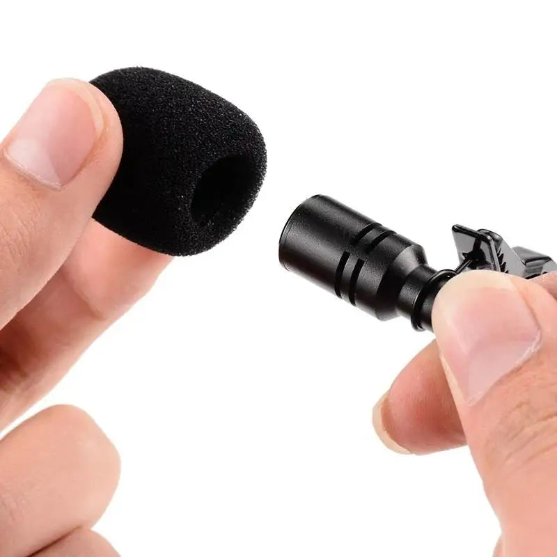 1.5m Mini Portable Lavalier Microphone Condenser Clip-on Lapel Mic Wired USB 3.5mm Type C Microphone For Laptop PC Camera Oasis Select