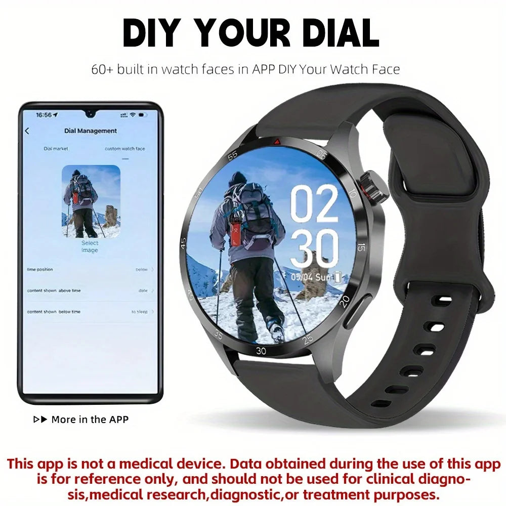ERUN Smartwatch 1.5" Touchscreen, Fitness Tracker & Earphones