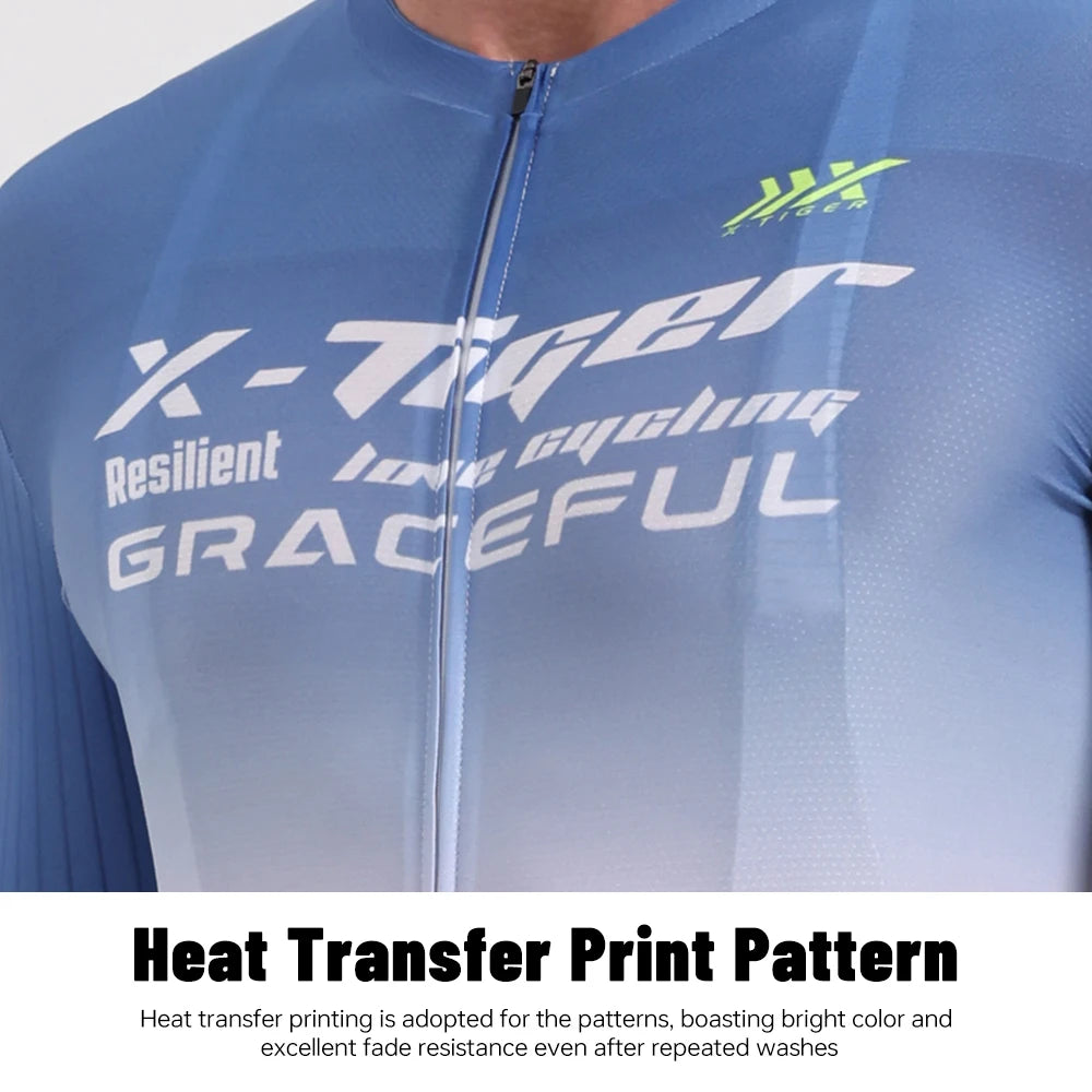 X-Tiger Pro Cycling Jerseys Ropa Ciclismo Mountain Bike Clothing Quick-dry Men's Racing Bicycle Clothes MTB Sportswear Oasis Select