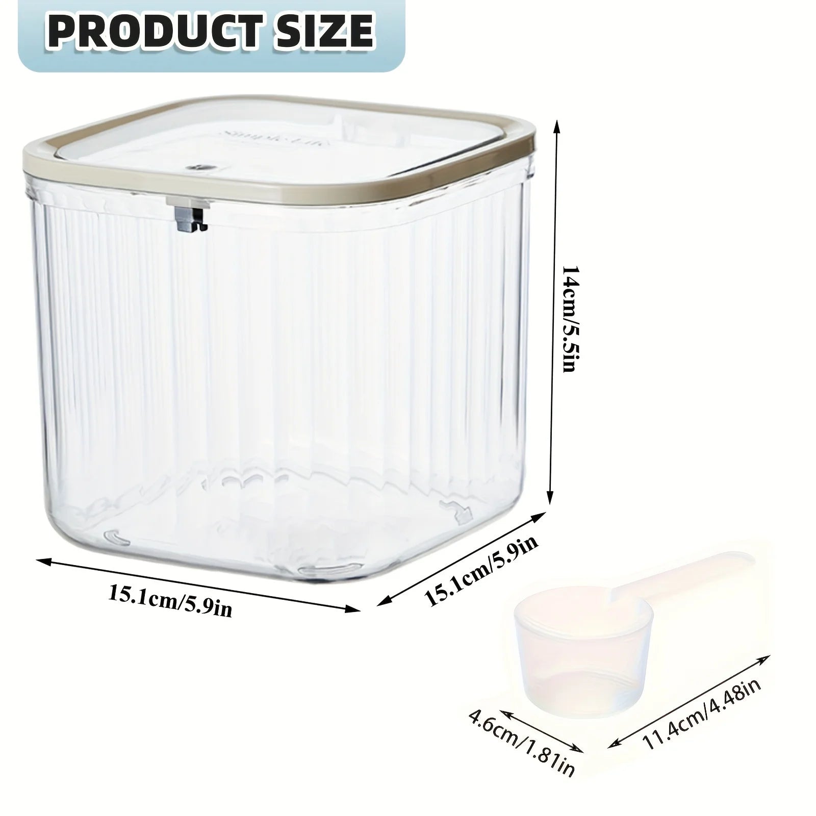 Laundry Capsule Container, 100 oz Laundry Detergent Container with Scoop, Jar with Seal and Pop-Up Lid Oasis Select