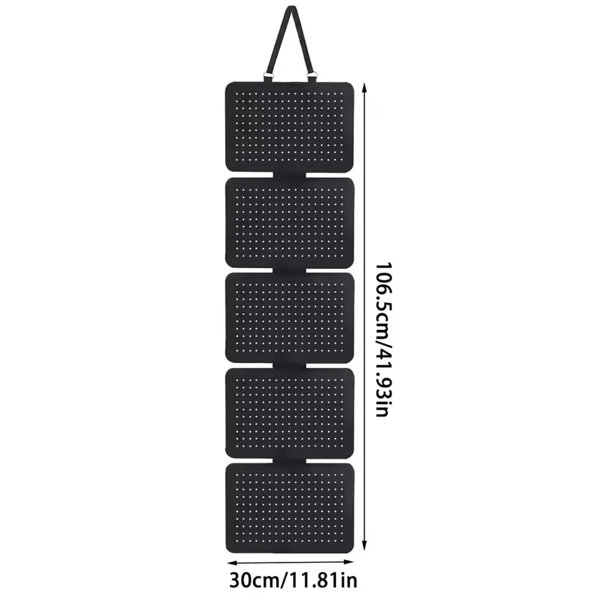 1pc,5-layer jewelry storage hanging bag, made of felt material, earrings, brooches, badge display rack, large capacity Oasis Select