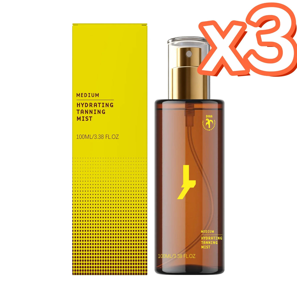 Body Self Tanning Essence Spray Quick Natural Tanning Moisturizing Sunless Promote Body Face Bronze Wheat Skin Self Tanner Spray Oasis Select 100ml Boxed x 3PCS