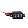 DC 3.0V-30.0V Digital Car Voltmeter Automotive Voltage Meter Waterproof 12V 24V Motorcycle Vehicle LED Display Voltage Tester Oasis Select Blue light
