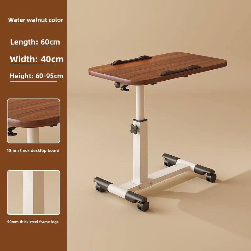 Multi-functional Household GoodsMovable Lifting Bedside Table, Living Room Sofa Side, Home Bedroom Computer Table Oasis Select Butternut B