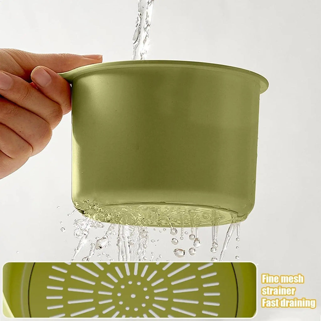 Kitchen Sink Strainer Basket Space Saving Drain Food Catcher Removable Fine Mesh Sink Strainer Basket for Commercial Shower RV Oasis Select