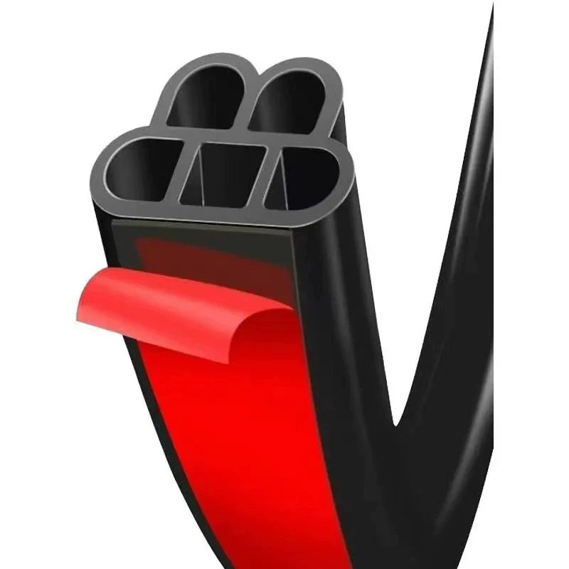 5 Meters Soundproof Anti-Dust Car Door Seal Strip, Universal Rubber Auto Weatherstrip Accessories Oasis Select