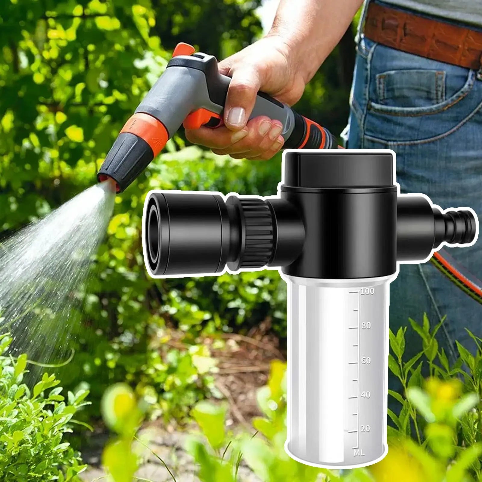 Pressure Washer Foam Cannon 100ml Liquid Fertilizer Dispersing Sprayer Adjustable Sprinkler With Scale Precision Garden Watering Oasis Select