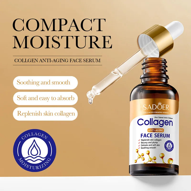 SADOER Collagen Skin Care Sets Anti Wrinkles Serum for Face Moisturizing Anti-aging Anti Dark Circles Eye Cream Skin Care Kit Oasis Select