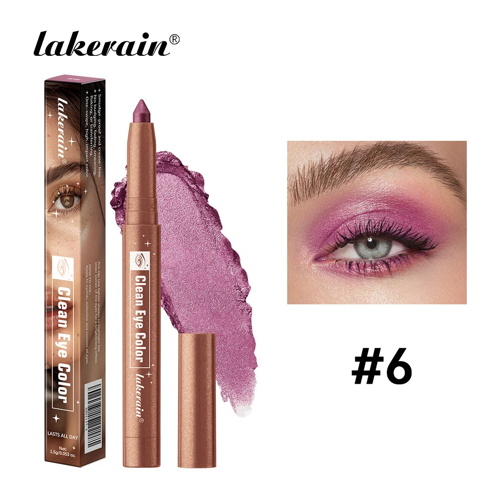 Pearlescent Glitter Eyeliner Pencil – 26 Shades, Waterproof