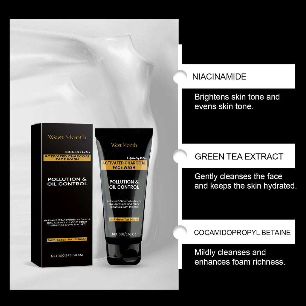 Niacinamide Facial Cleanser Smoothing Cleaning Dirt Oil Control Shrinking Pores Brighten Dullness Moisturizing Facial Wash Cream Oasis Select