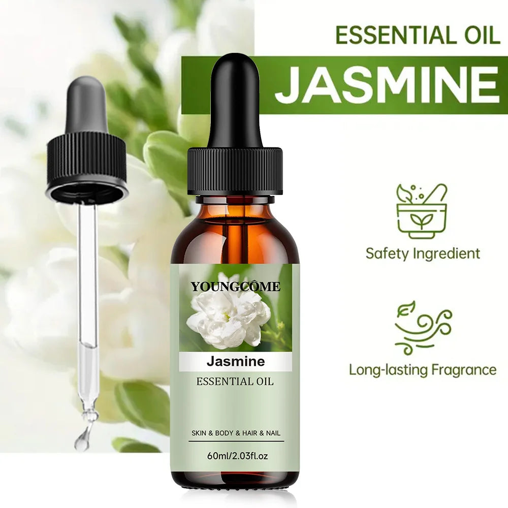YOUNGCOME Jasmine Essential Oil – Hair, Skin & Aromatherapy