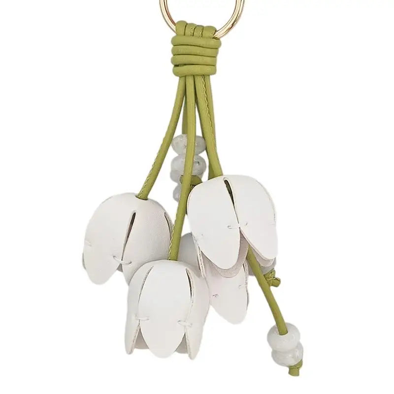 Tulip Flower Bag Charm – Floral Pendant for Handbag & Keychain Bag Charm Pendant Oasis Select A1