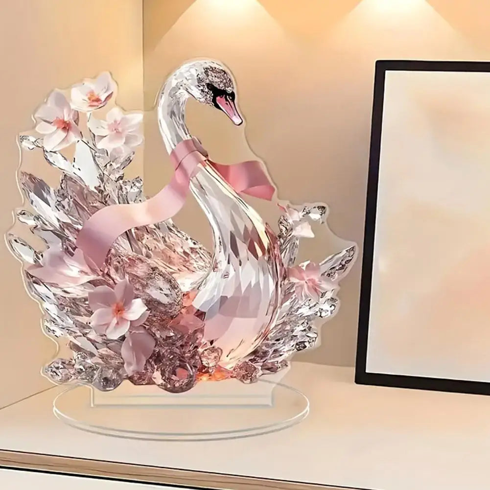 2D Acrylic Cat Statue – Colorful Miniature Desktop Decoration