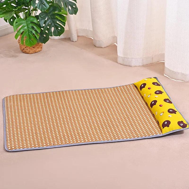 Dog MATS, Summer Heat Relief Pads, All-season Pet, Small Dog Bichon Frise Pillows, Sleeping Pads Wholesale Dog Beds Oasis Select bear XXL 80x109cm