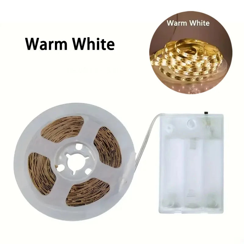 Battery Powered LED Strip Light SMD2835 1M–10M | White & Warm