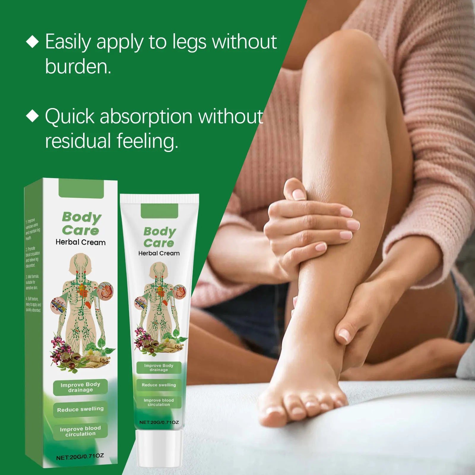 Herbal Leg Care Cream – Moisturizing & Nourishing Body Balm Leg Care Cream Oasis Select
