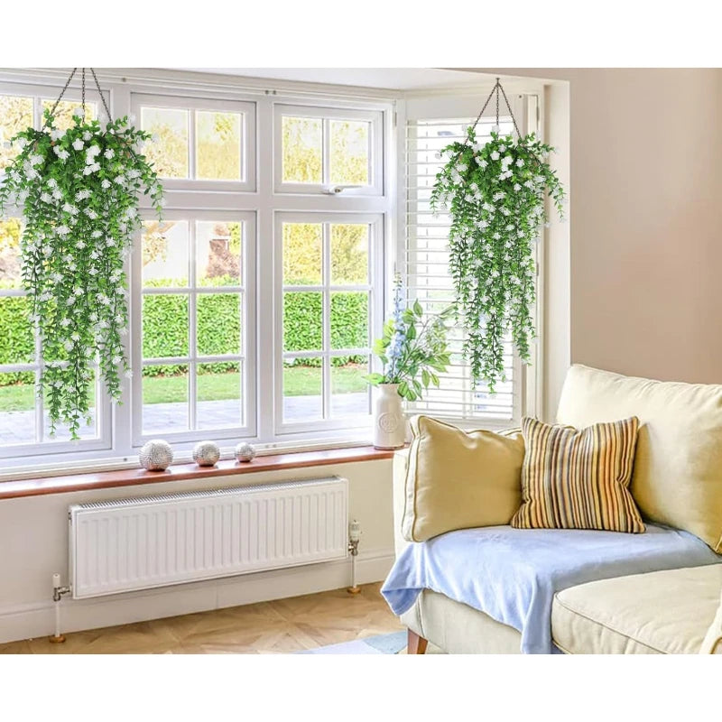 3PCS Artificial Eucalyptus Garland Faux Hanging Vine Realistic Greenery Boho Wedding Arch Patio Farmhouse Home Decor Plants Oasis Select