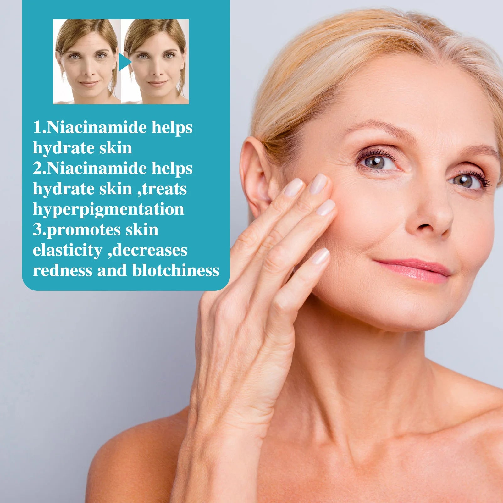 1/2/3pcs Pore Narrowing Essence Nicotinamide Serum Face Hydrating Dry Skin Pores Repair Lifting Firming Moisturizing Serum Oasis Select