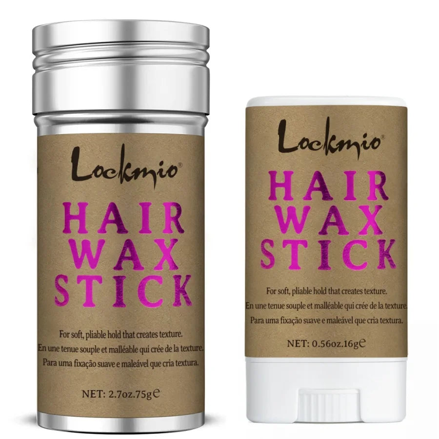 LOCKMIO Women Hair Wax Stick for Wigs Anti-frizz Flyaways Control Styling Wax Long-lasting Smooth Broken Back Hair Pomade Cream Oasis Select Hair Wax Stick 2pcs