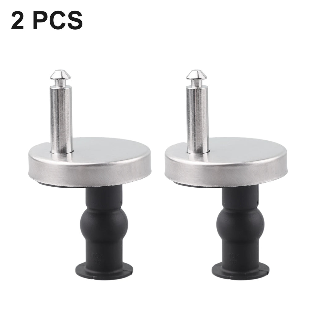 2pcs Toilet Seat Hinges Top Close Soft Release Quick Fitting Heavy Duty Hinge For Toilet Seat Hinges Toilet Accessories Oasis Select 2pcs