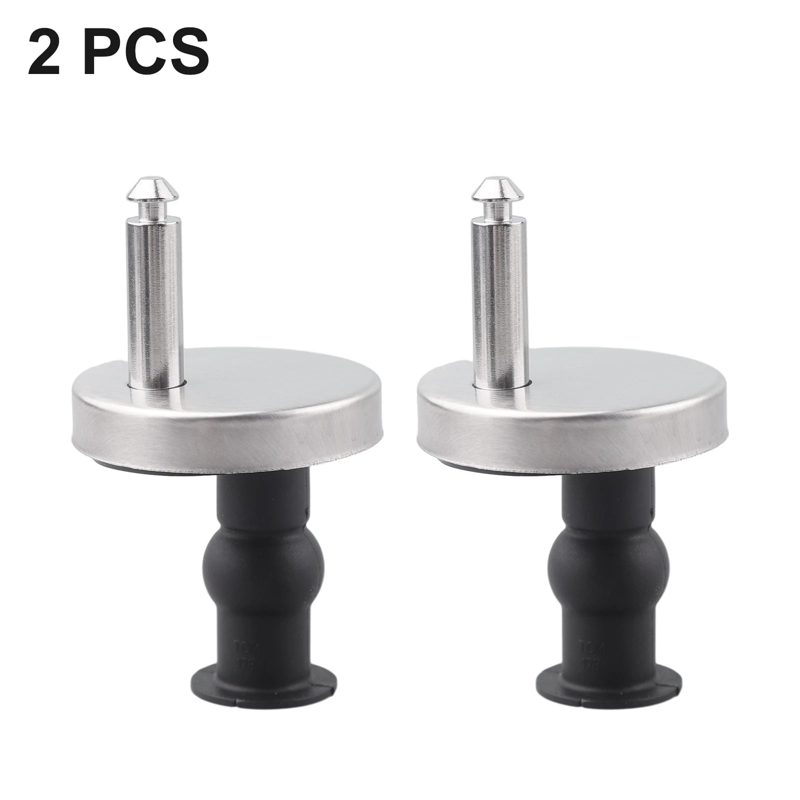 2pcs Toilet Seat Hinges Top Close Soft Release Quick Fitting Heavy Duty Hinge For Toilet Seat Hinges Toilet Accessories Oasis Select 2pcs