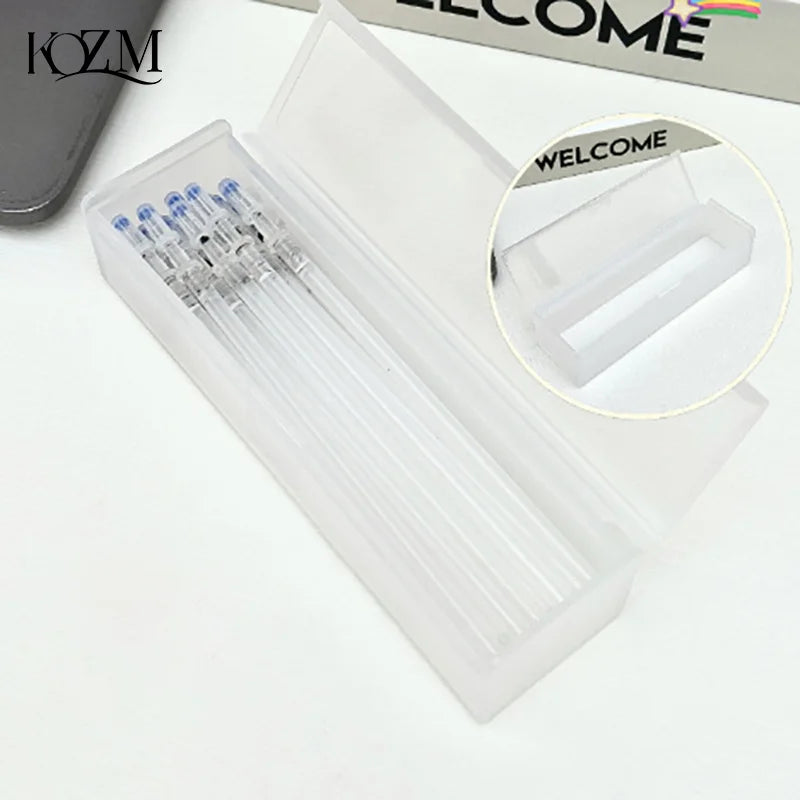 KOQZM Transparent Pencil Case – Large Capacity PP Pencil Box