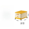 Multi-functional Children's toy storage box Household bedroom roller large capacity finishing box Oasis Select Sunshine Orange B