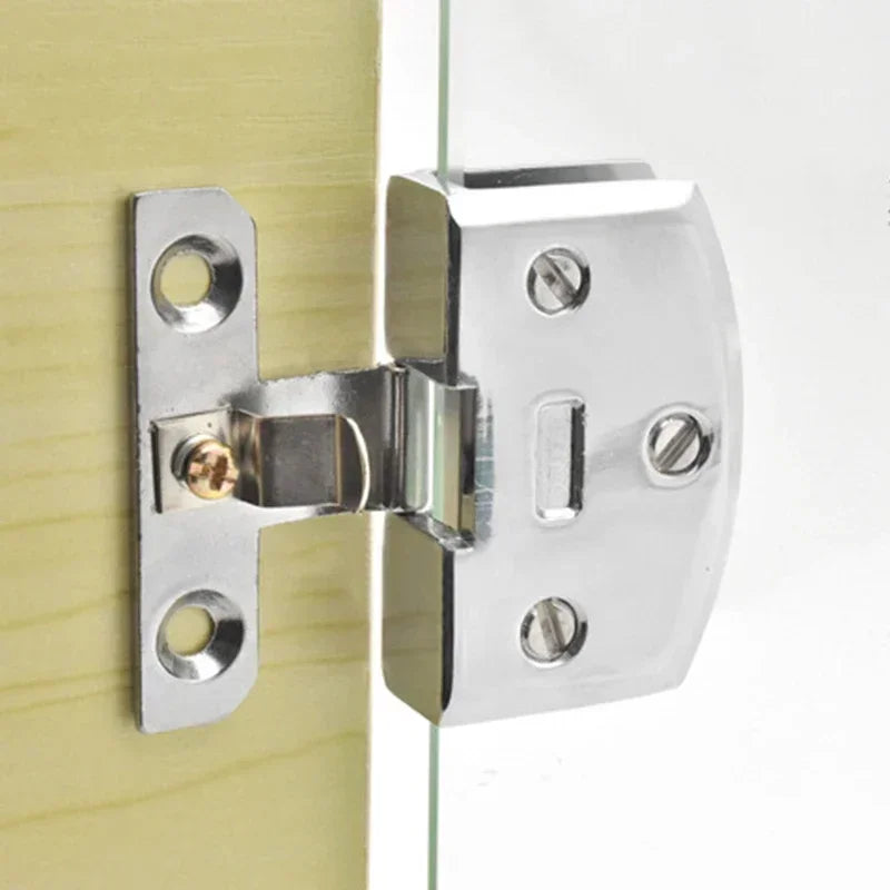 Convenient Practical Glass Hinge Glass Hardware Parts Replacement Display cabine High quality Household Silver Oasis Select