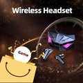Bluetooth Gaming Earphone - Wireless Headset for Video Game Console Mobile Phone - Comfortable In-Ear Headphones with Mic Oasis Select Black