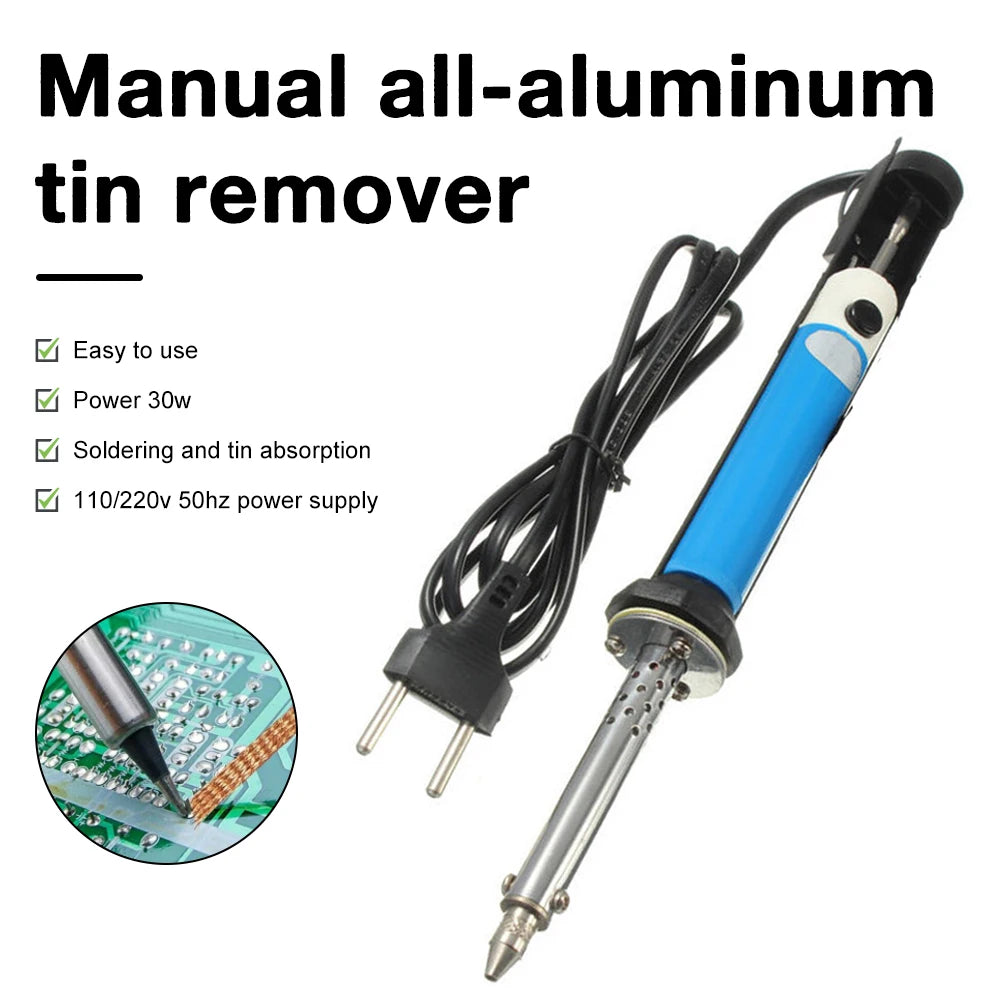 AC 110V/220V Electric Desoldering Machine Pen Soldering Iron 30W PCB Solder Suction Vacuum Pump Welding Tools Oasis Select