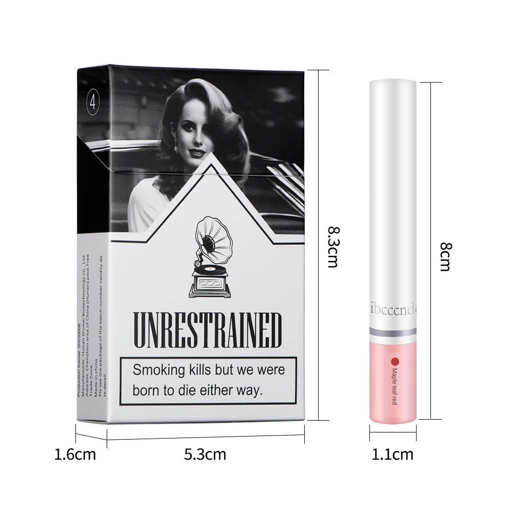 4 pcs/set Cigarette Lipstick Set Long Lasting Lip Glaze Matte Lip Gloss Waterproof Lip Stick Tube Nude Lip Tint Makeup Cosmetics Oasis Select