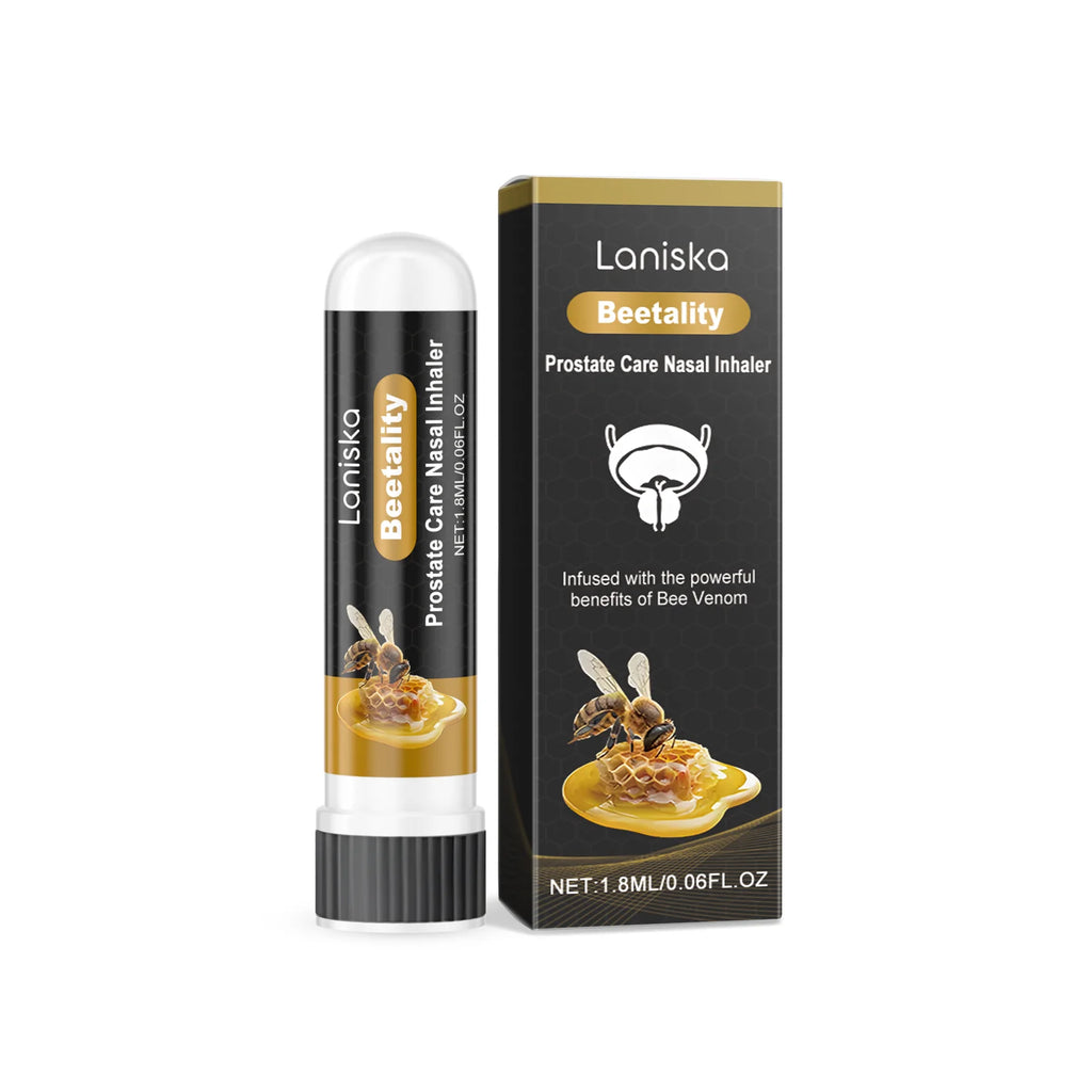Ximonth Bee Venom Prostate Care Nasal Inhaler Refresh Awakening Energy Improve Fatigue for Men Private Parts Mint Inhaler Sticks Oasis Select B 1.8ml Boxed