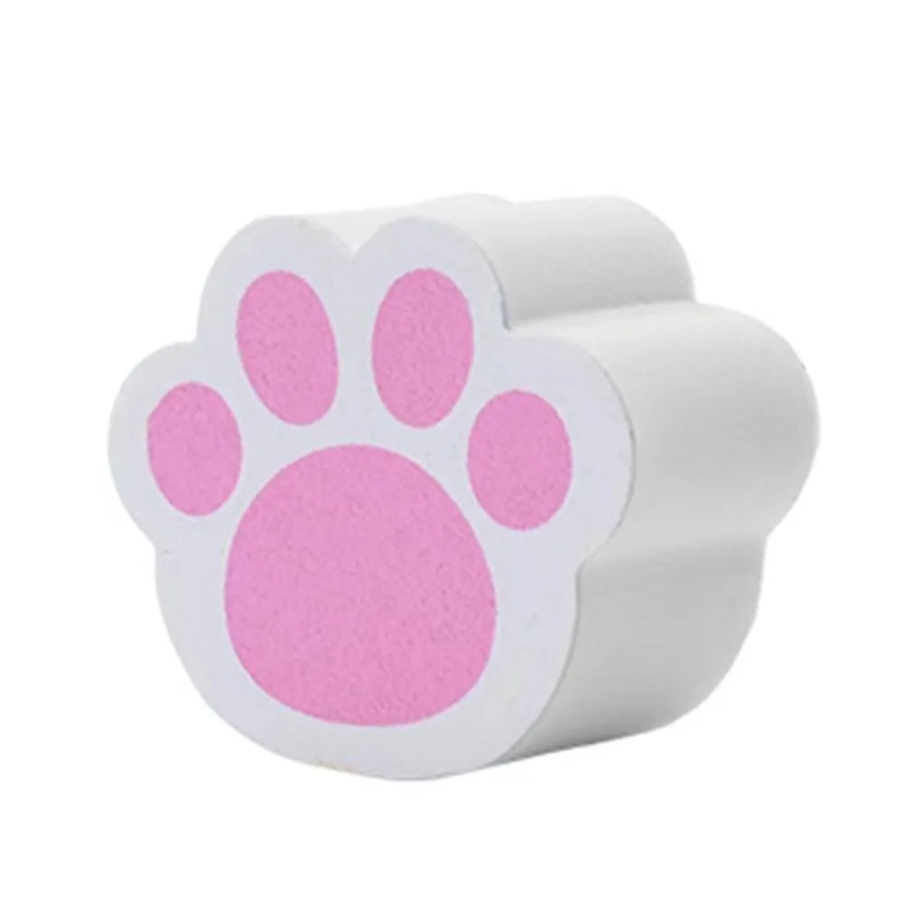 Cute Cat's Paw Shaped Mirror Wipe Magic Sponge Glass Wipe Cleaning Scrubber Adhesive Bathroom Mirror Sponge Cleaner Oasis Select As Shown