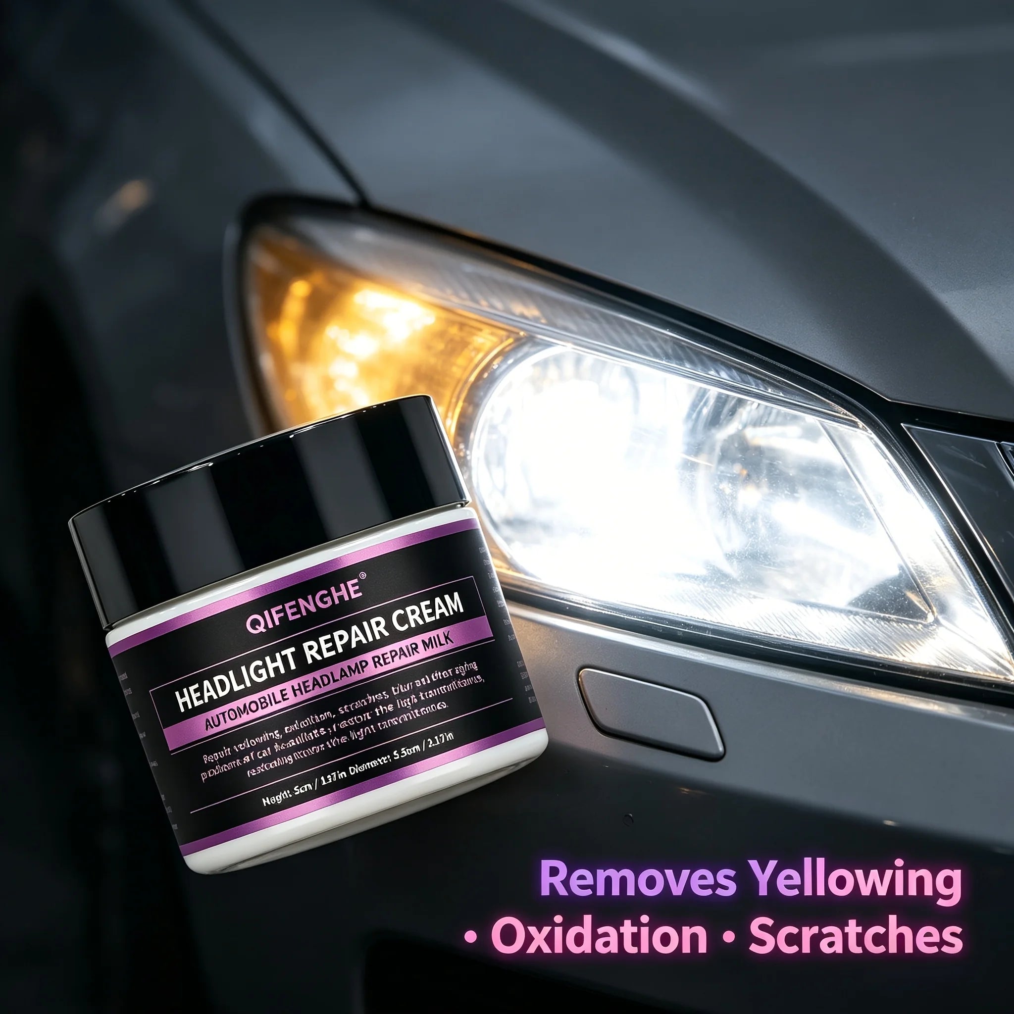 Headlight Restoration Cream – Remove Yellowing & Oxidation