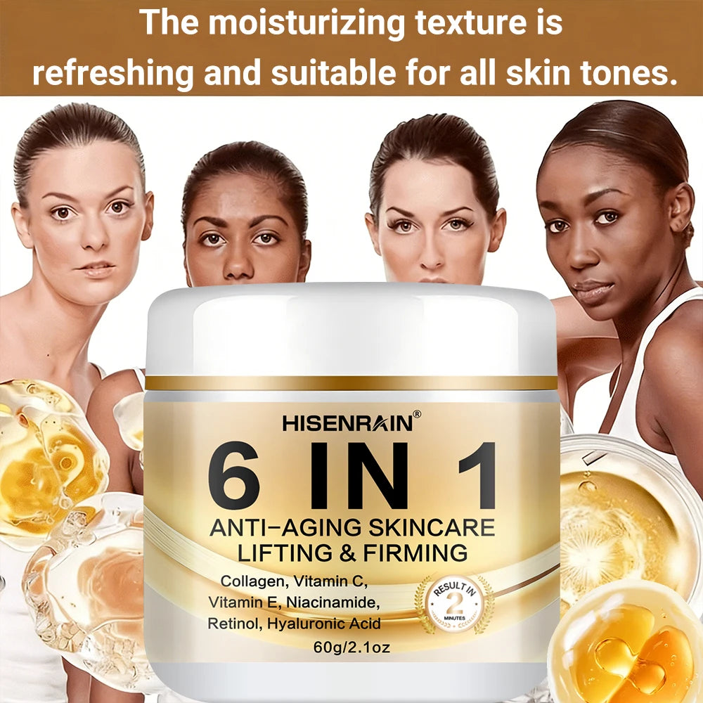 HISENRAIN 6-in-1 Anti-Aging Collagen Firming Face Cream