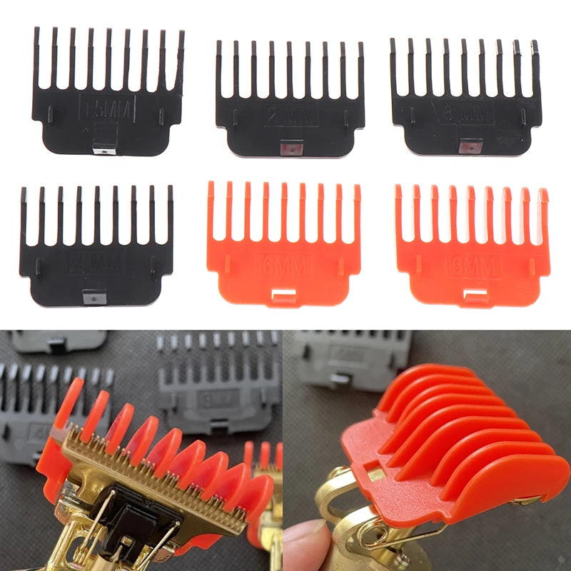 1 Set T9 1.5/ 2/ 3/ 4/ 6/ 9mm Hair Clipper Guards Guide Combs Trimmer Cutting Guides Styling Tools Attachment Compatible Oasis Select