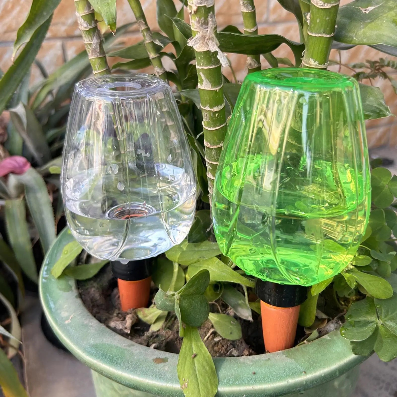 1PC Automatic Drip Irrigation Waterer 350ml Plastic Plant Watering Globes Self Watering Supplies Planter Insert Water Devices Oasis Select