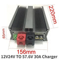 12V/24V TO 58V 48V 20A 30A Lifepo4 Lithium Battery Charger Boost Step Up Module Converter 24 Volt to 48 Volt for Automotives CE Oasis Select 57.6V30A Charger