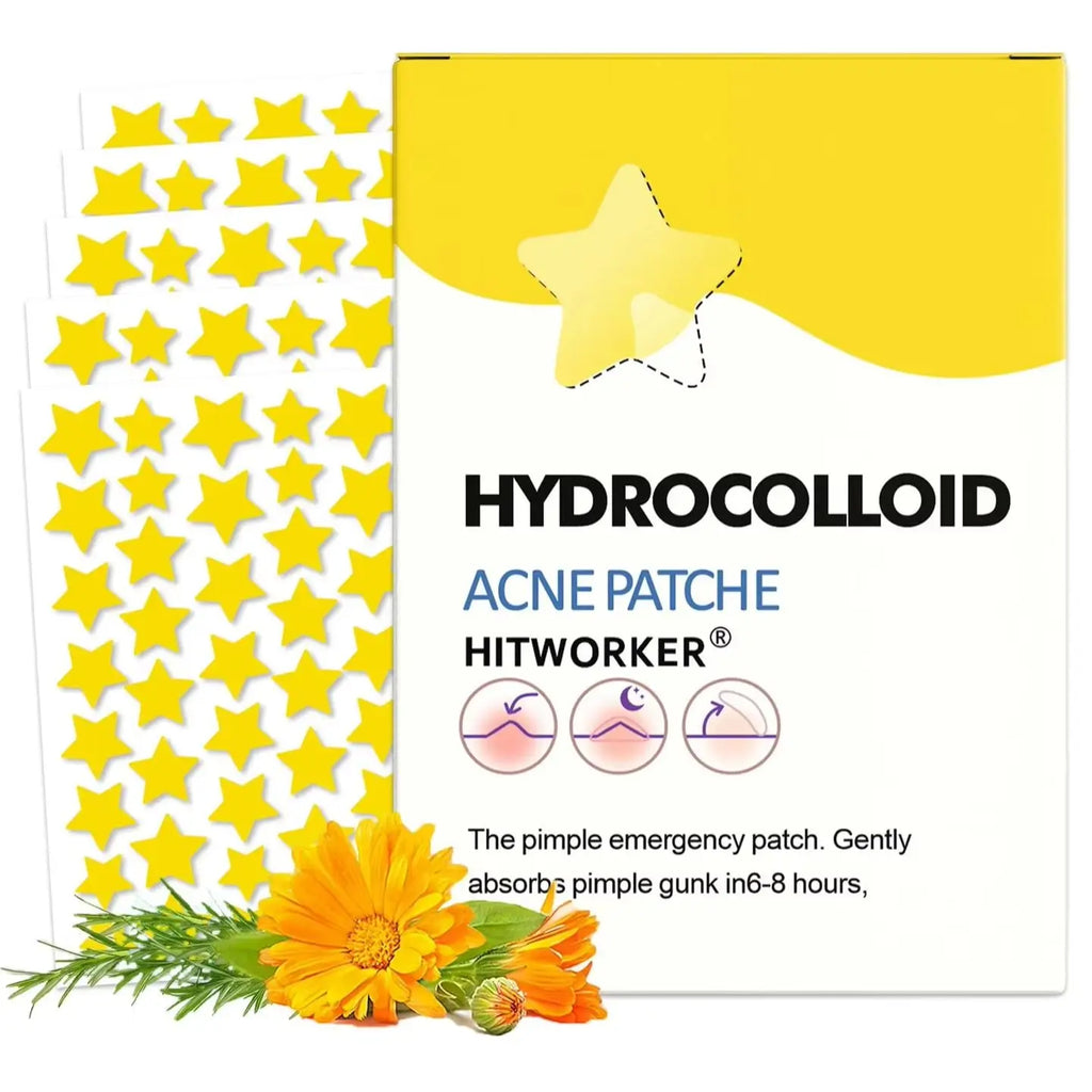 400/200 pieces/box yellow star shaped face acne patch, mild and non irritating hydrogel acne patch, necessary to cover acne Oasis Select