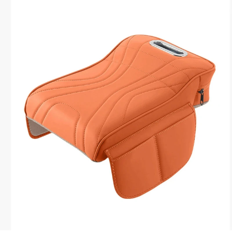Enhanced Car Armrest Cushion with Tissue Box: Thicker Side Extension Pad for Console Oasis Select