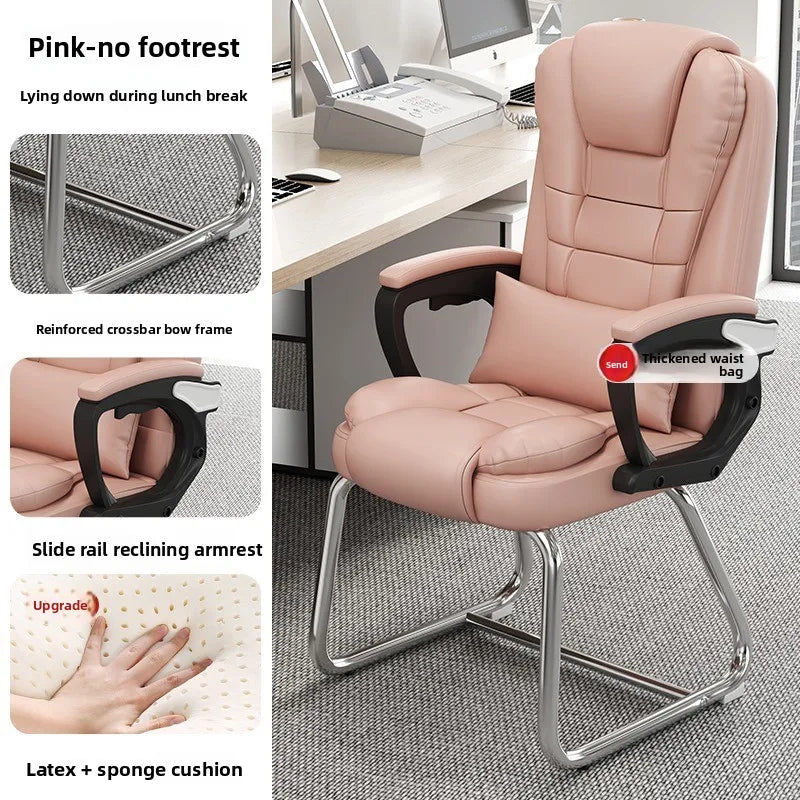 Computer chair, home office chair, comfortable for human body, reclining boss chair, chess and card room mahjong chair Oasis Select light green