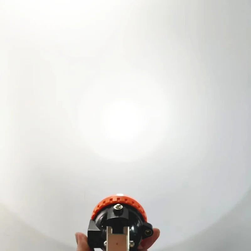 IP67 Waterproof Mining Headlamp – 45W LED, Up to 7200mAh